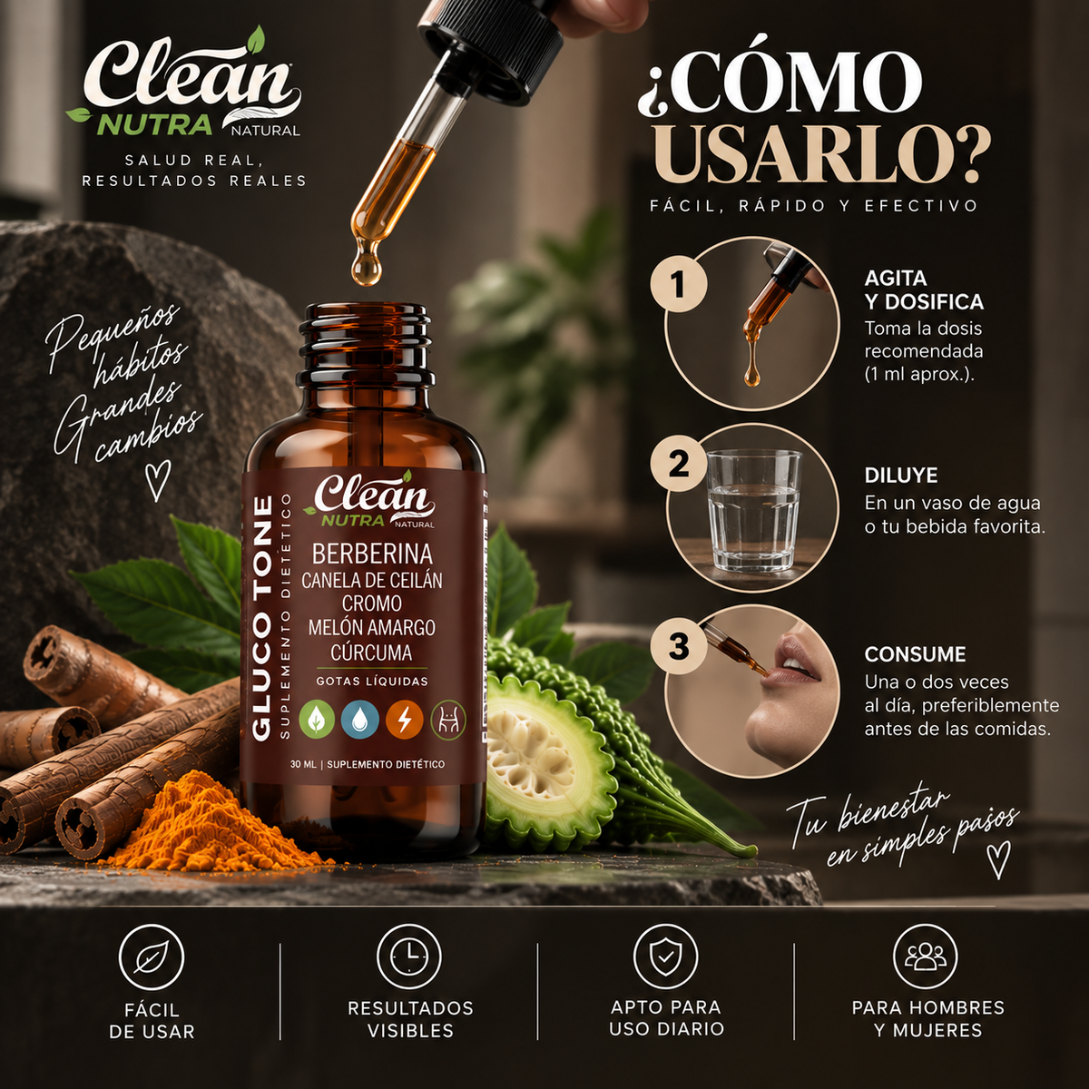 GLUCO TONE™ – Apoyo Metabólico y Control de Antojos
