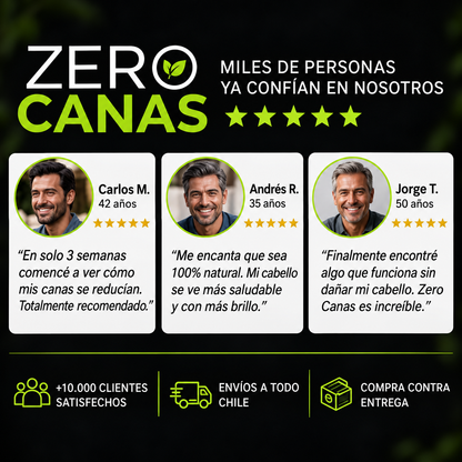 ZERO CANAS | CABELLO VISIBLEMENTE MÁS OSCURO EN 7 DÍAS