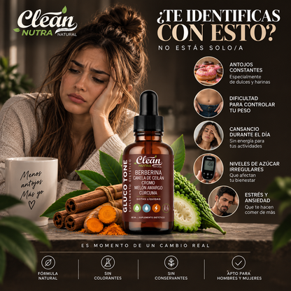GLUCO TONE™ – Apoyo Metabólico y Control de Antojos